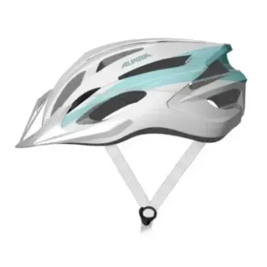 Bike Helmet Alpina MTB17 white &amp light blue 54-58