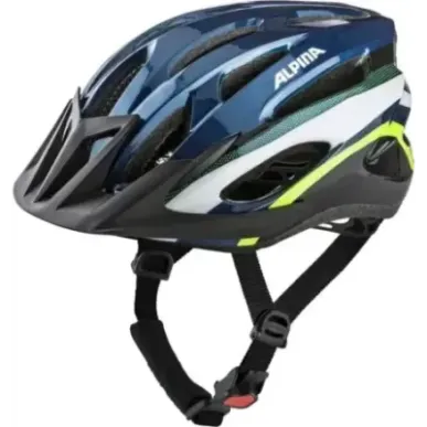 Bike Helmet Alpina MTB17 dark blue &amp neon 54-58