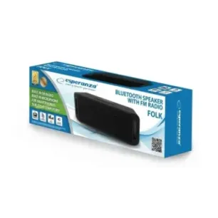 Esperanza FOLK Stereo portable speaker Black 6 W