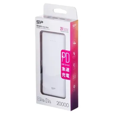 Silicon Power Share C20QC Lithium Polymer (LiPo) 20000 mAh White