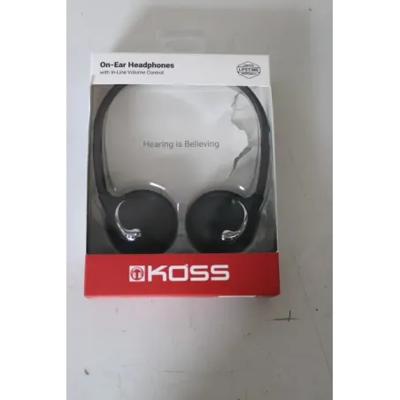 SALE OUT. Koss KPH25 Headphones, On-Ear, Wired, Black,  Koss Headphones KPH25k Wired On-Ear DAMAGED PACKAGING