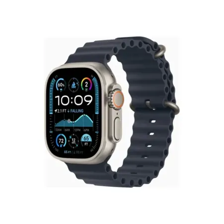 Apple Watch Ultra 2 GPS + Cellular 49mm Natural Titanium Case with Navy Ocean Band