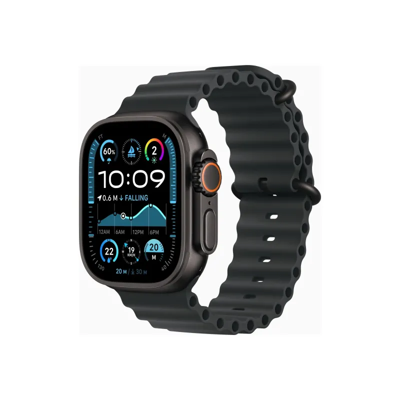 Apple Watch Ultra 2 GPS + Cellular 49mm Black Titanium Case with Black Ocean Band