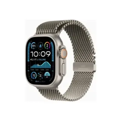 Apple Watch Ultra 2 GPS + Cellular 49mm Natural Titanium Case with Natural Titanium Milanese Loop - M