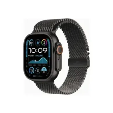 Apple Watch Ultra 2 GPS + Cellular 49mm Black Titanium Case with Black Titanium Milanese Loop - L
