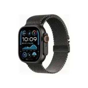 Apple Watch Ultra 2 GPS + Cellular 49mm Black Titanium Case with Black Titanium Milanese Loop - L