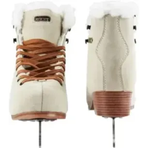 Roces Suede Eco-Fur Figure Skates (Suede Brown|36)