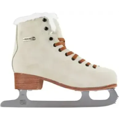 Roces Suede Eco-Fur Figure Skates (Suede Brown|42)