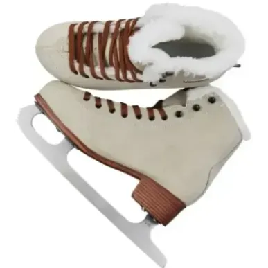 Roces Suede Eco-Fur Figure Skates (Suede Brown|42)