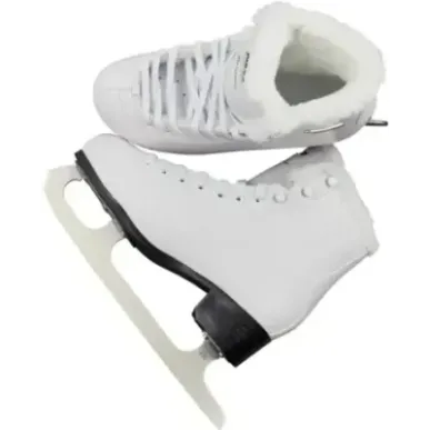 Roces Paradise Eco-Fur Figure Skates (White|36)