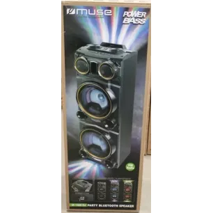 SALE OUT.Muse M-1988DJ Party Box, Wired, Bluetooth, Black Muse Party Box M-1988DJ DAMAGED PACKAGING, SMOLL SCRATCHED ON