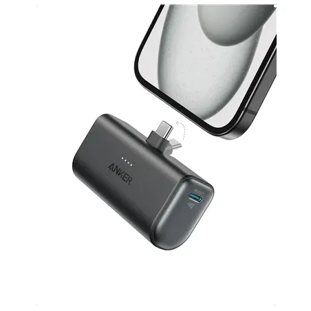 Anker Nano Power Bank 5000mAh, 22.5W, Built-In with USB-C Connector, Black Anker