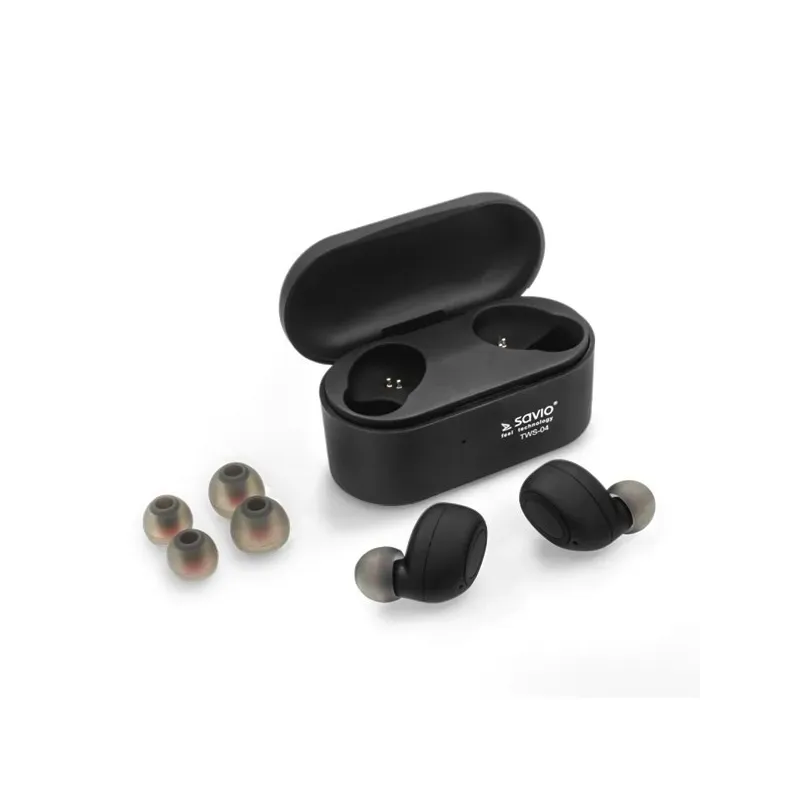 Savio TWS-04 Wireless Bluetooth Earphones Black,Graphite