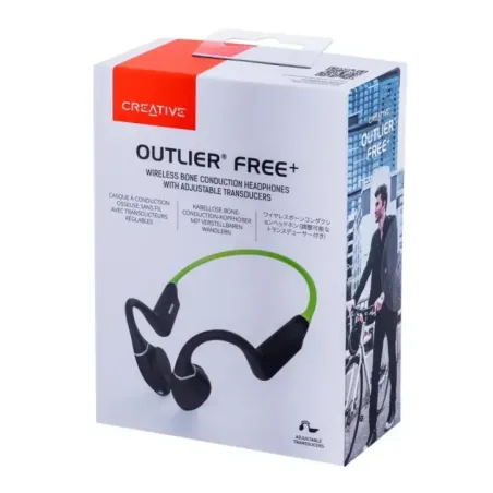 Bone conduction headphones CREATIVE OUTLIER FREE+ wireless, waterproof Light Green