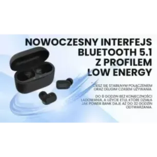 Savio TWS-09 IPX5 headphones/headset Wireless In-ear Music Bluetooth Black