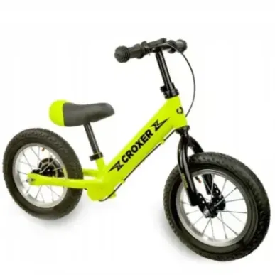 Balance Bike Croxer Leox Lime pumped wheels