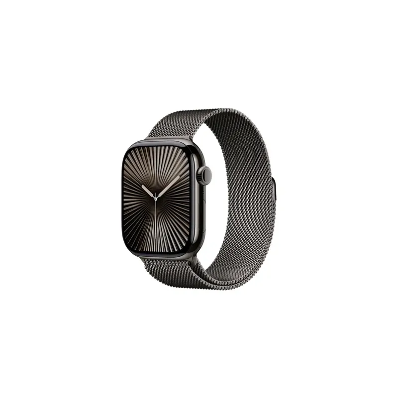Apple Watch Series 10 GPS + Cellular 46mm Slate Titanium Case with Slate Milanese Loop - S/M Apple Watch Series 10 GPS + Cellular 46mm Slate Titanium Case with Slate Milanese Loop - S/M