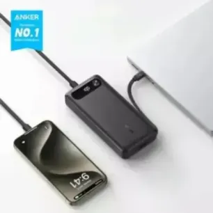 Powerbank Anker 20000mAh 87W z wbudowanym złączem USB-C czarny