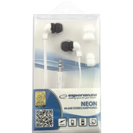 Esperanza EH147W headphones/headset Wired In-ear Music White