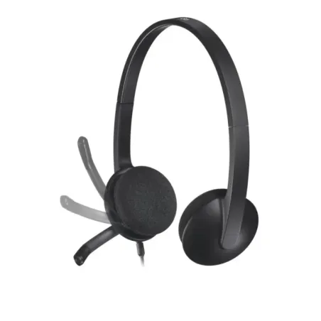 Logitech H340 USB Computer Headset Wired Head-band Office/Call center USB Type-A Black