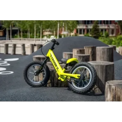 Balance Bike Croxer Leox Lime pumped wheels