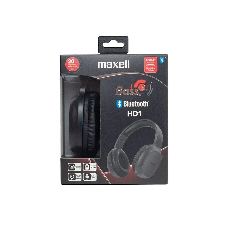MAXELL Bluetooth wireless headphones HD1 BASS USB-C