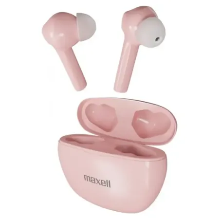 Maxell Dynamic+ wireless headphones with charging case Bluetooth pink