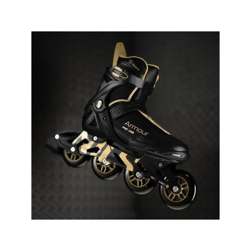 NA22151 INLINE SKATES ARMOUR BLACK GOLD SIZE 39  NILS EXTREME