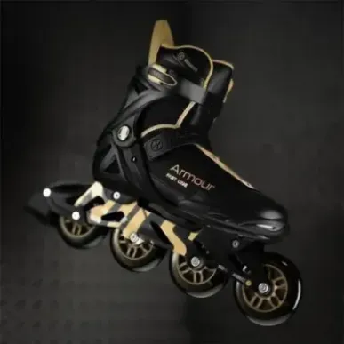 NA22151 INLINE SKATES ARMOUR BLACK GOLD SIZE 39  NILS EXTREME