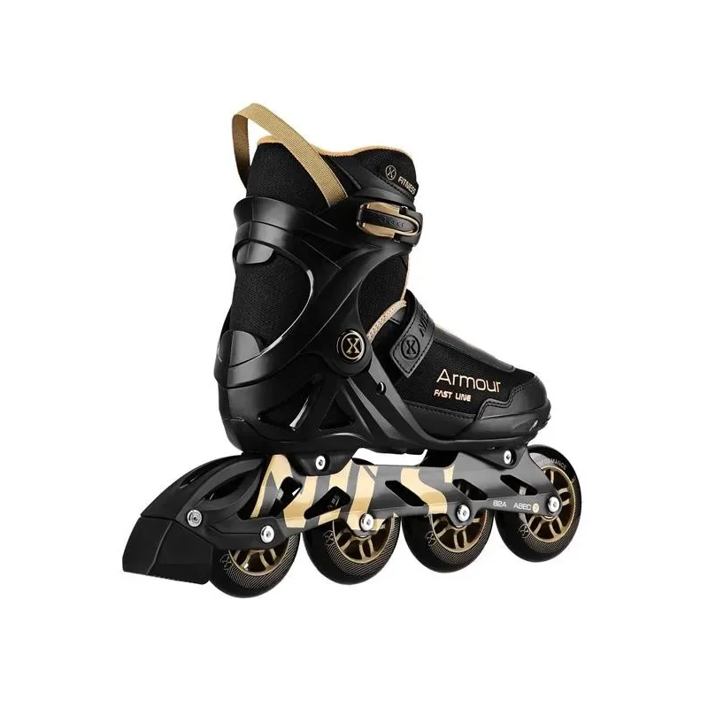 NA22151 INLINE SKATES ARMOUR BLACK GOLD SIZE 39  NILS EXTREME