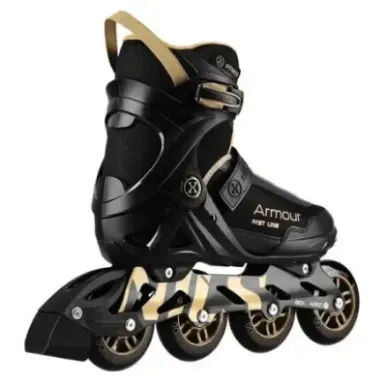NA22151 INLINE SKATES ARMOUR BLACK GOLD SIZE 39  NILS EXTREME