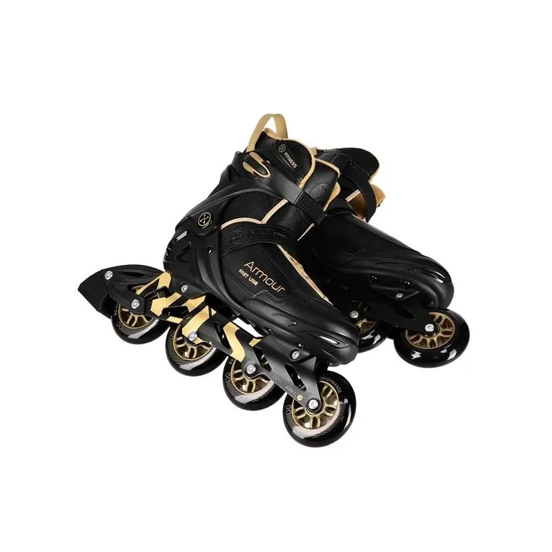 NA22151 INLINE SKATES ARMOUR BLACK GOLD SIZE 39  NILS EXTREME