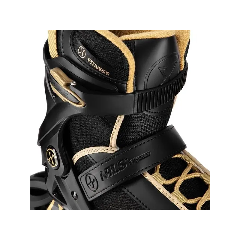 NA22151 INLINE SKATES ARMOUR BLACK GOLD SIZE 45  NILS EXTREME