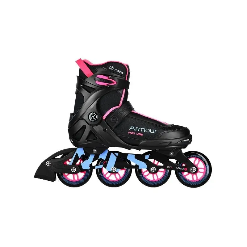 NA22151 INLINE SKATES ARMOUR BLACK PINK SIZE 44  NILS EXTREME