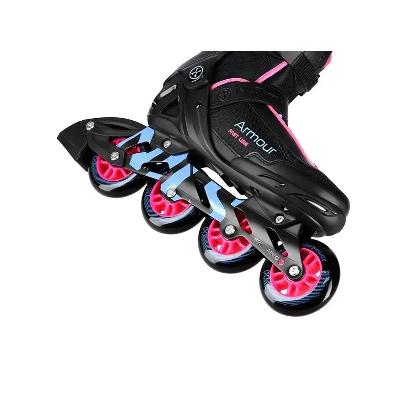 NA22151 INLINE SKATES ARMOUR BLACK PINK SIZE 45  NILS EXTREME
