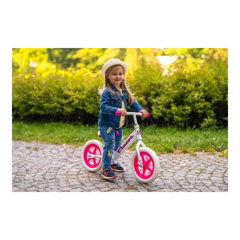 Ultralightweight Balance Bike Croxer Cadea White/Pink Ultralightweight Balance Bike Croxer Cadea White/Pink