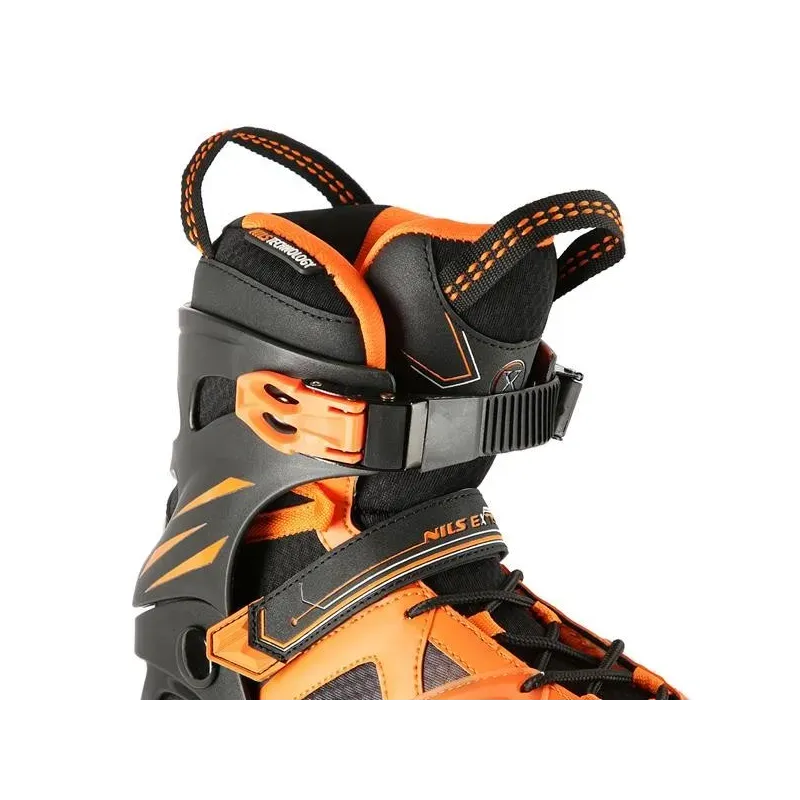 NA14112 BLACK-ORANGE SIZE 41 IN-LINE SKATES NILS EXTREME