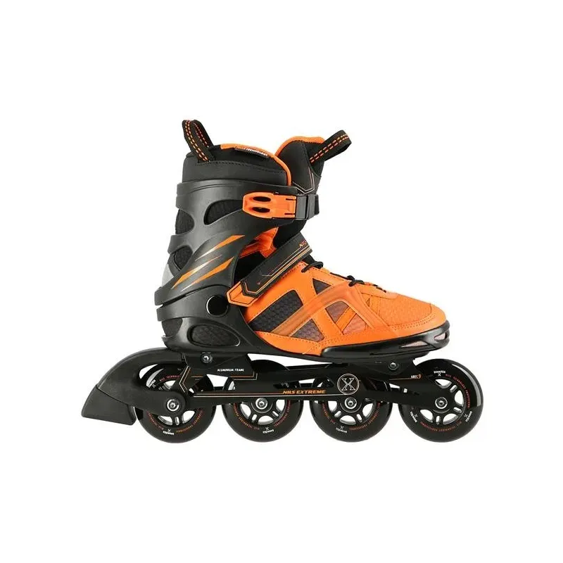 NA14112 BLACK-ORANGE SIZE 42 IN-LINE SKATES NILS EXTREME