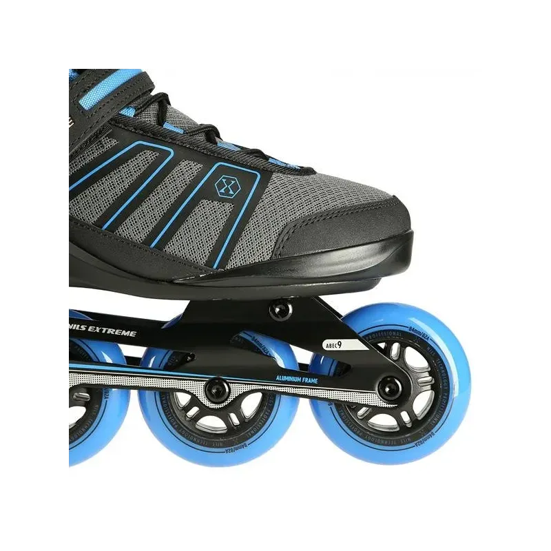 NA14217 BLACK-BLUE SIZE 39 IN-LINE SKATES NILS EXTREME