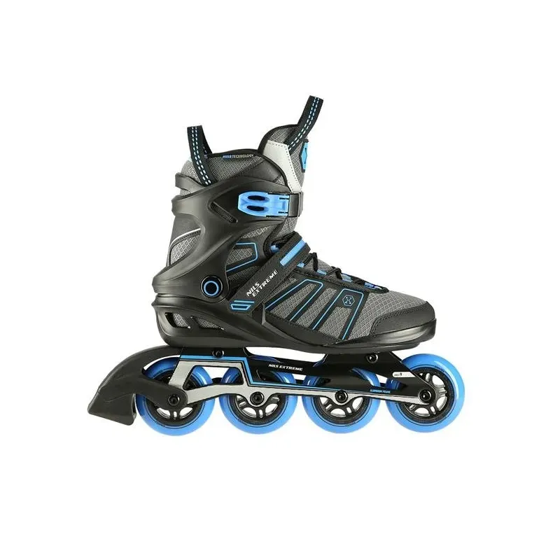 NA14217 BLACK-BLUE SIZE 44 IN-LINE SKATES NILS EXTREME