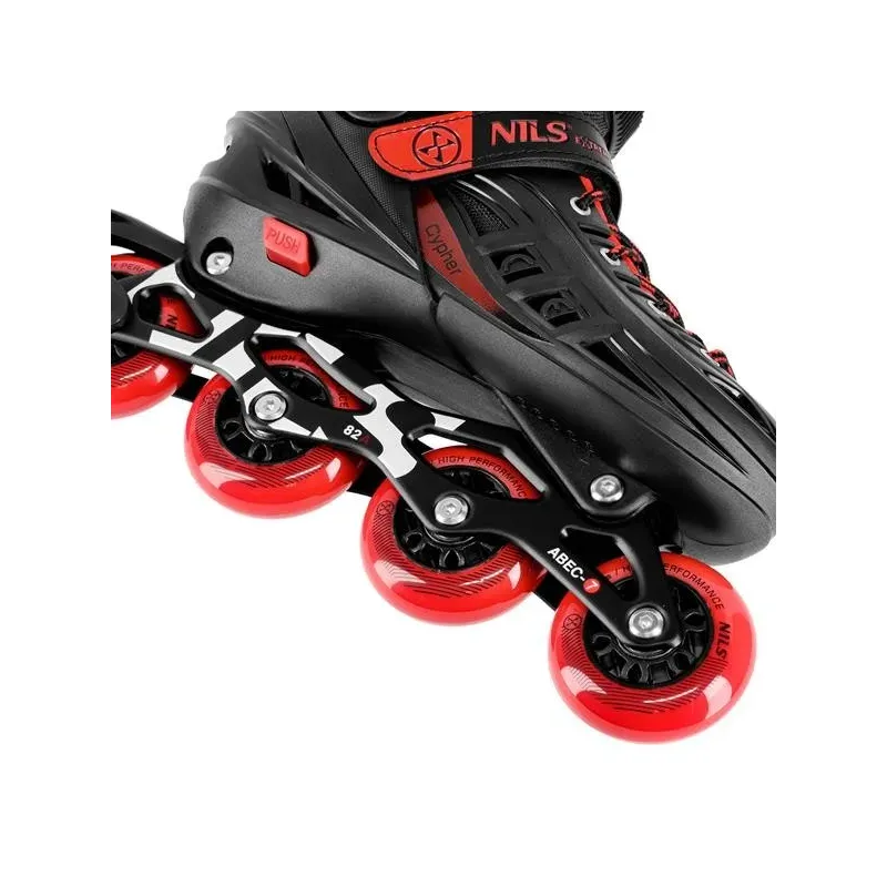 NA18811A IN-LINE SKATES CYPHER RED SIZE M(34-38) NILS EXTREME