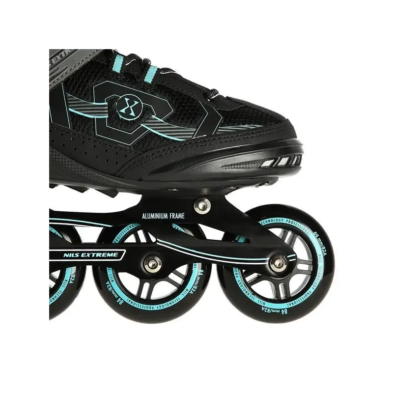 NA9157 BLACK-MINT SIZE 44 IN-LINE SKATES NILS EXTREME