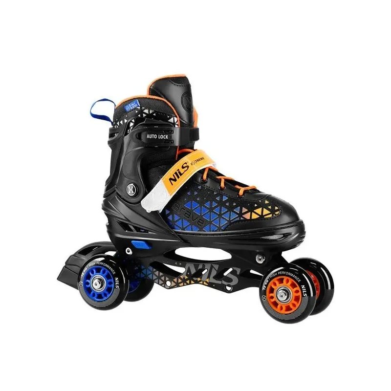 NH18190A IN-LINE SKATES/HOCKEY ICE SKATES SET 2IN1 BRAVE BLUE SIZE S(29-33) NILS EXTREME