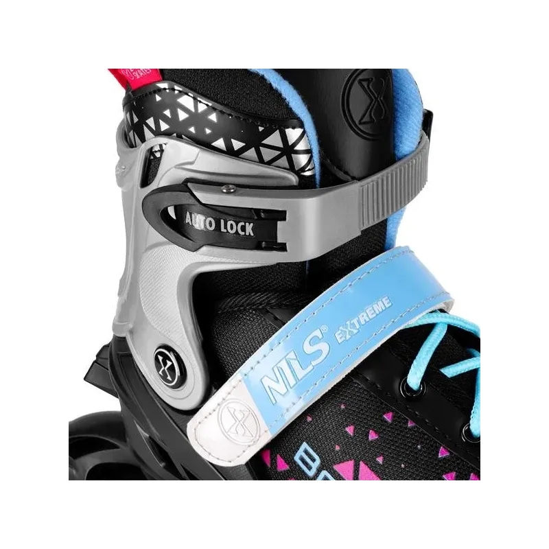 NH18190A IN-LINE SKATES/HOCKEY ICE SKATES SET 4IN1 BRAVE PINK SIZE L(39-43) NILS EXTREME