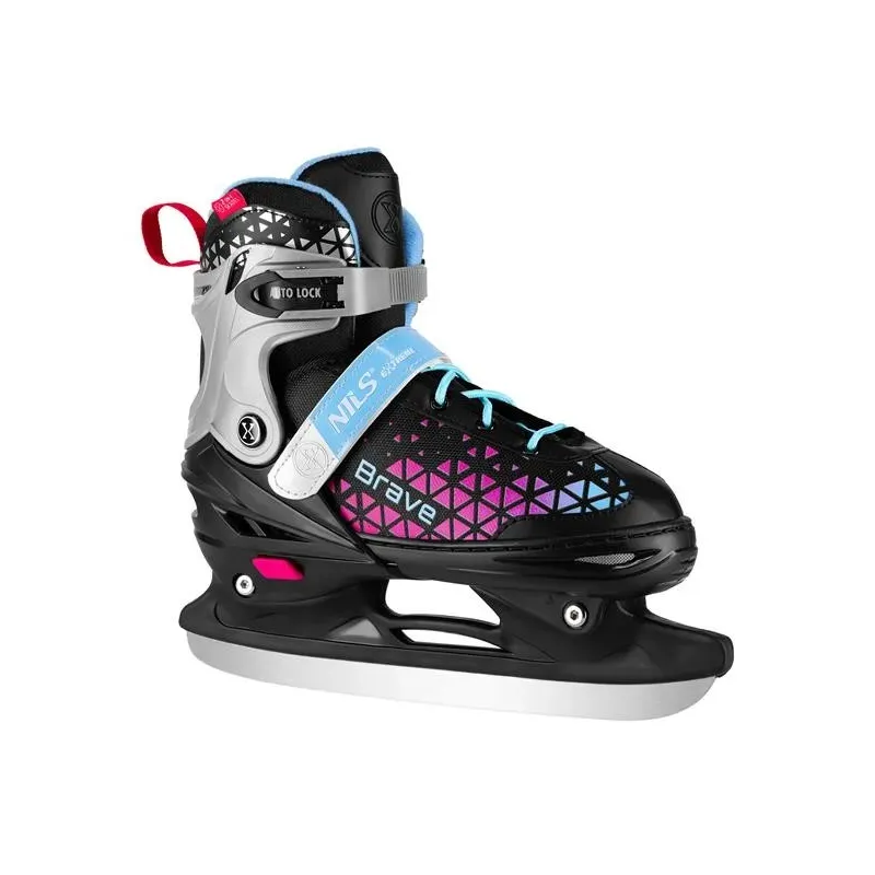 NH18190A IN-LINE SKATES/HOCKEY ICE SKATES SET 4IN1 BRAVE PINK SIZE L(39-43) NILS EXTREME