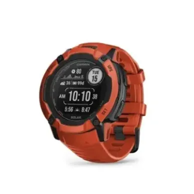Garmin Instinct 2X Standard Solar smartwatch, 50 mm, Flame Red