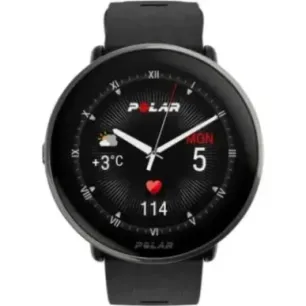 Polar Ignite 3 Titanium Fitness SmartWatch, S-L, Black