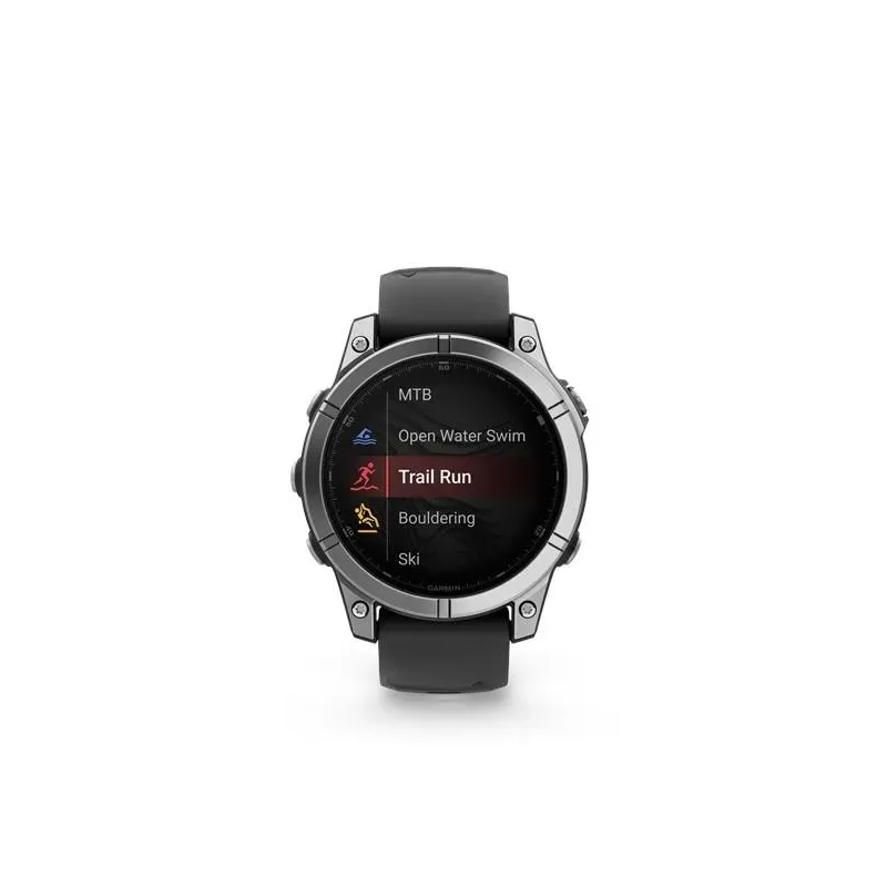 Garmin Fenix E watch, 47mm, Stainless Steel/Black
