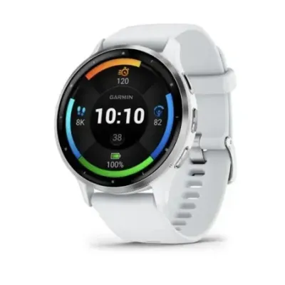 Garmin Venu 3 Smartwatch, 45 mm, Silver/Whitestone