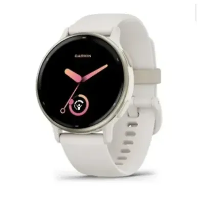Garmin vivoactive 5 Smartwatch, Ivory/Cream Gold, Silicone Watch Band